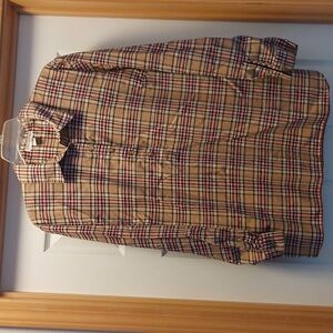 Flannel, half button, Coldwater Creek blouse.